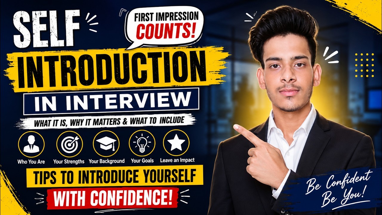 How to Introduce Yourself in an Interview | Self Introduction Tips ...