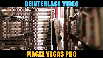 Convert Interlaced to Progressive Video in Magix Vegas Pro [ Deinterlace Tutorial ]