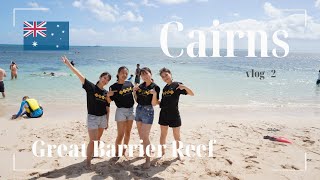 【Cairns vlog#2】🇦🇺念願のグレートバリアリーフへ！！グリーン島&アウターリーフツアーに参加🪸
