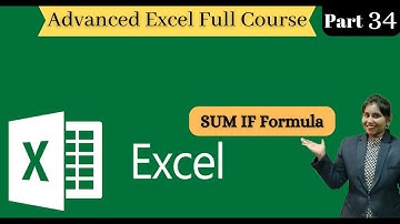 Advanced Excel In Marathi ( SUM IF Formula) Part-34