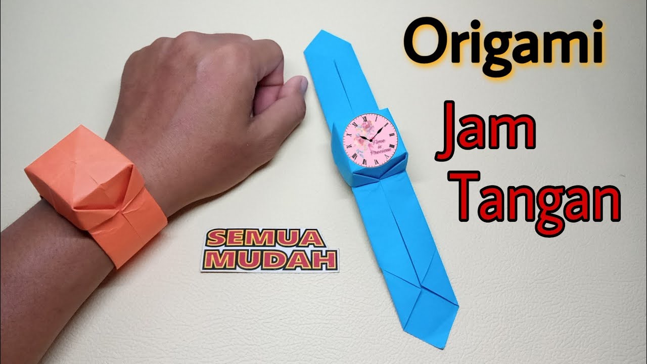  Cara  Membuat  Jam  Tangan  dari Kertas Origami YouTube