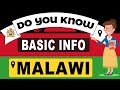 Do You Know Malawi Basic Information | World Countries Information #106-General Knowledge &amp; Quizzes