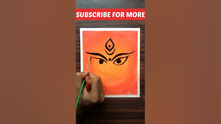 Durga maa drawing easy | Durga Puja drawing | Durga Puja status | Navratri status | #shorts