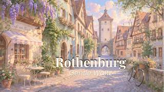 Spring Morning in Rothenburg 🌷 | Soft German café Waltz (Relax & Unwind) screenshot 4