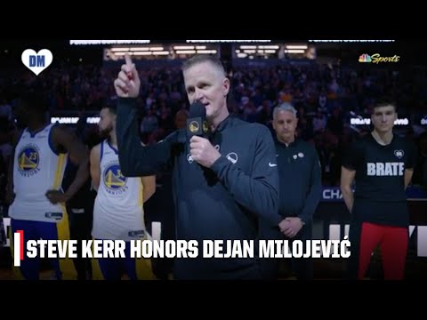 Steve Kerr Honors Dejan Milojević In Pregame Speech | Nba On Espn