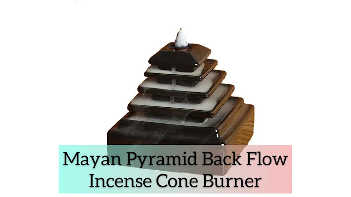 Gurugee’s Mayan pyramid metallic finish BACKFLOW Incense Burner & Cones