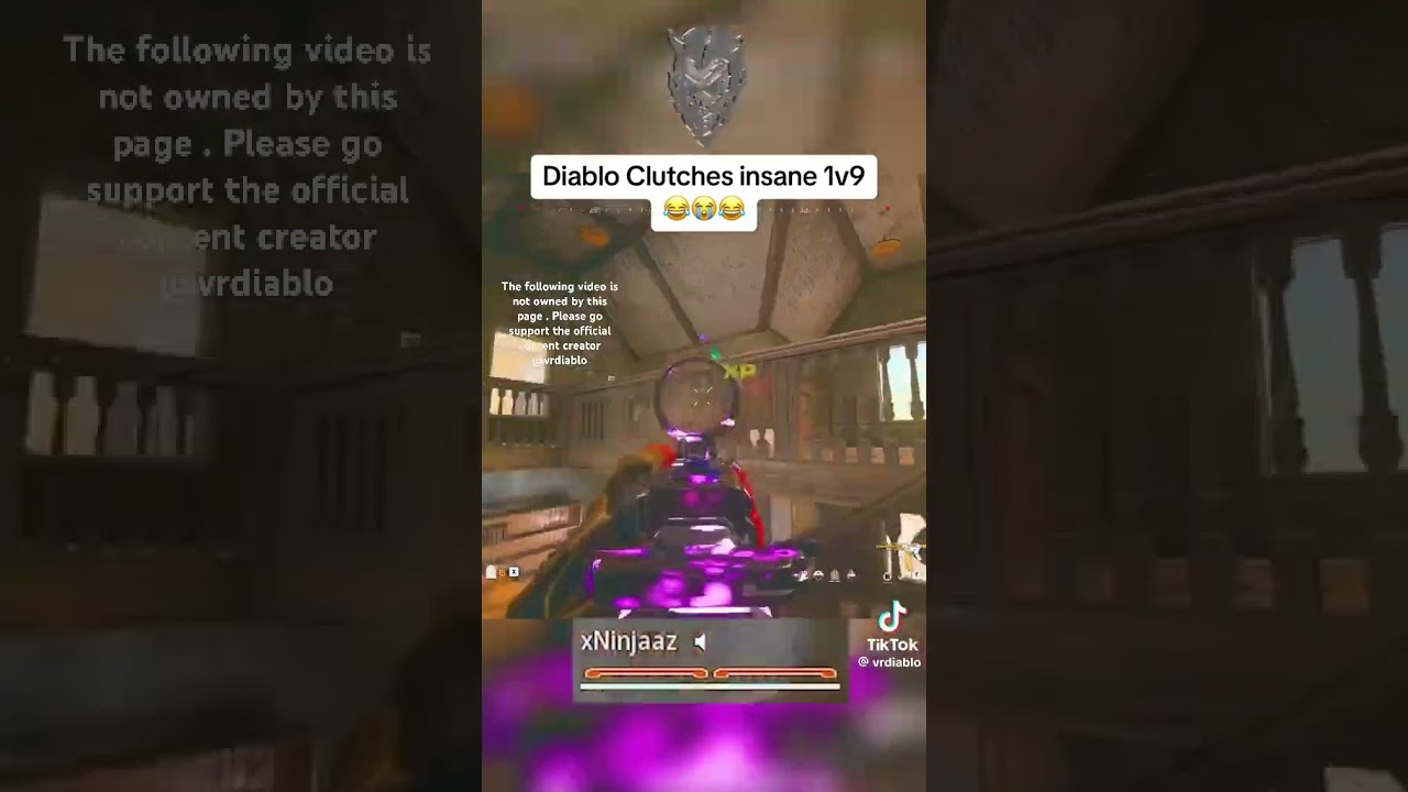 Diablo violates lobby part 3 ( original content owned by @VRDiablo )#viral #warzone #callofduty