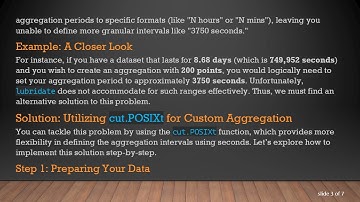 How to Aggregate Timeseries into N Points Using R