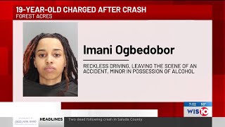 19-year-old woman charged after running from police, crashing into home