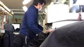 学生服　前側を立体的にプレス加工　着た時に実感