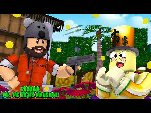 Robbing Mr Mc Rich S Mansion Roblox Youtube - mr rich roblox game