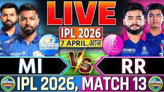 🔴 MI vs RR, Live Match Today, IPL 2026 Live Commentary &amp; Scores, 2nd Inn, Live Cricket