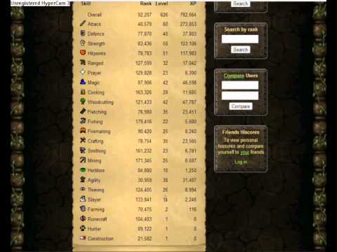 Runescape 2007 Rank Progress - YouTube