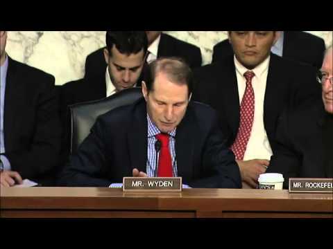 Ron Wyden's exchange with Director of National Intelligence James Clapper
