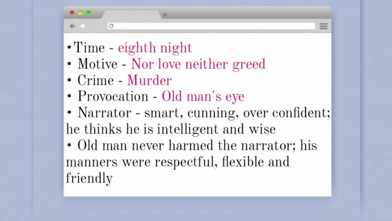 The Tell-Tale Heart, Short-Story by Edgar Allan Poe | Complete Study in Malayalam