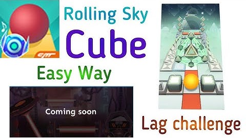 Rolling Sky - Cube - Easy Way ( Lag Challenge )