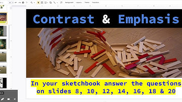 Principles of Art- Contrast & Emphasis