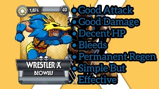 Healing Factor: Wrestler X (Beowulf) Showcase - Skullgirls Mobile 