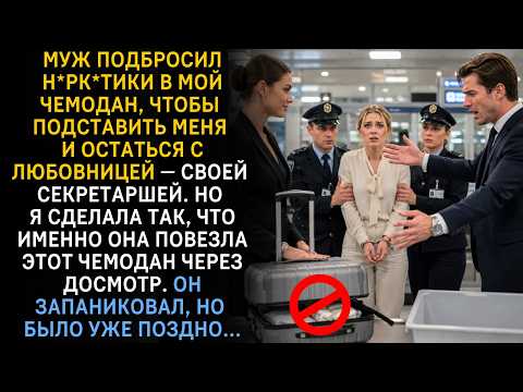 Муж подбросил н*рк*тики в мой чемодан, чтобы избавиться от меня ради любовницы.Но он просчитался...