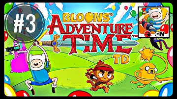 Bloons Adventure Time TD - Walkthrough Gameplay - Part 3 (Ice King joined the team!)