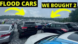 We Bought 2 Flooded Cars! WAS IT WORTH IT? Salvage Auto Auction Part 1