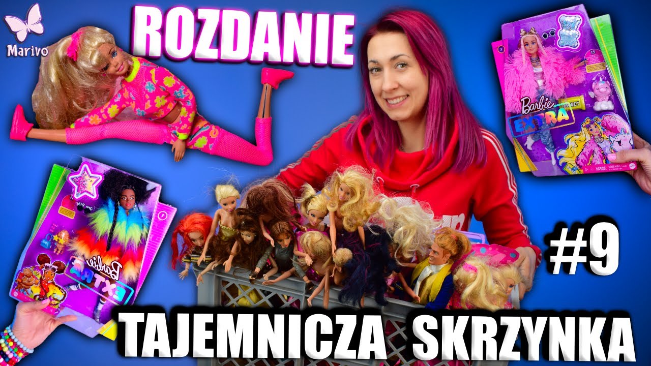 Tajemnicza skrzynka 9 🦋 30 lalek BARBIE 🤩 ROZDANIE 🎁 MYSTERY BOX po polsku YouTube
