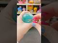 Worlds smallest scissors cut open a glitter gel squishy stress ball