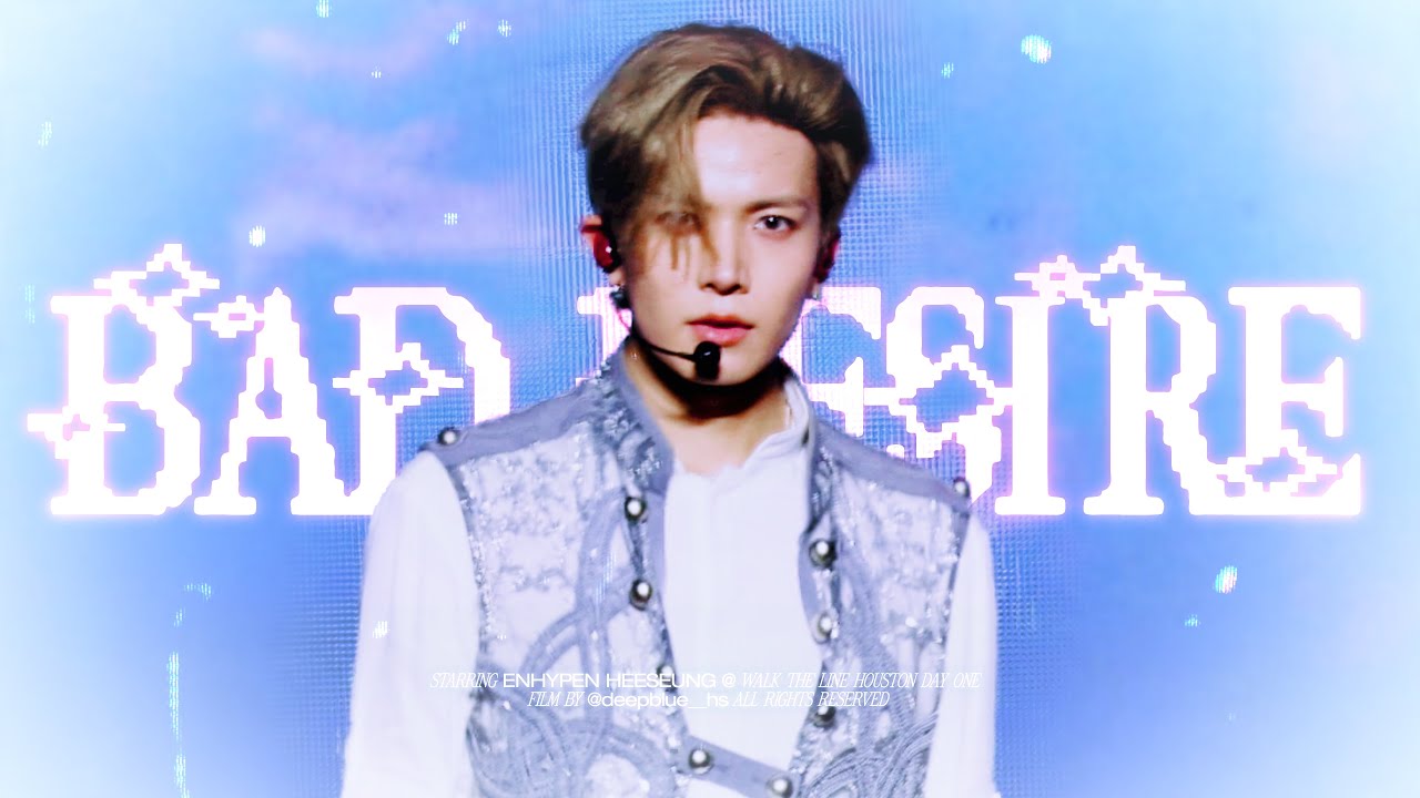 250812 Enhypen Heeseung Bad Desire @ WALK THE LINE in Houston 직캠 (엔하이픈 희승 Fancam)