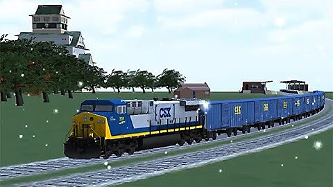 Train Sim - Japan Using GE AC4400CW at Snowy Day - Simulasi Kereta Api