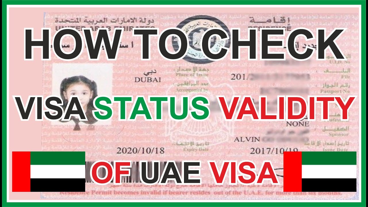 check validity of uae visit visa