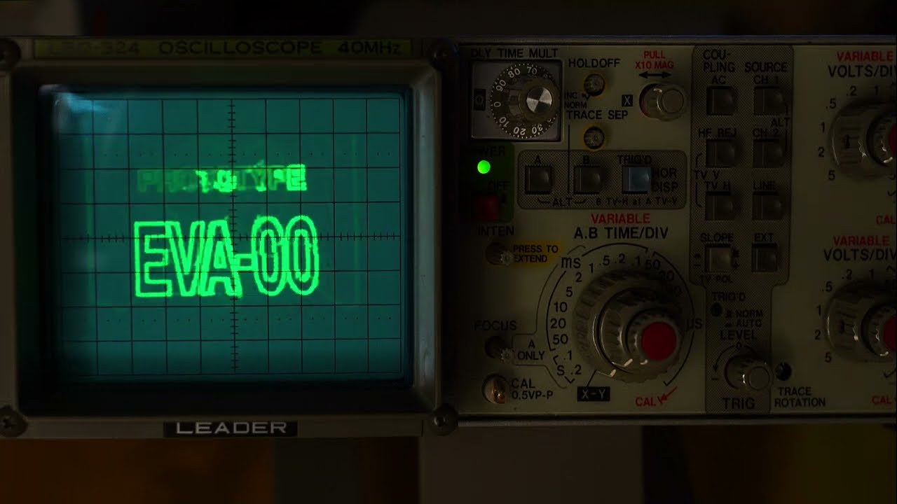 EVA OP on oscilloscopes LEADER LBO-324 - YouTube