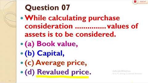 MCQ Questions With Answers On Amalgamation, Absorption, and Reconstruction of the companies for MCom
