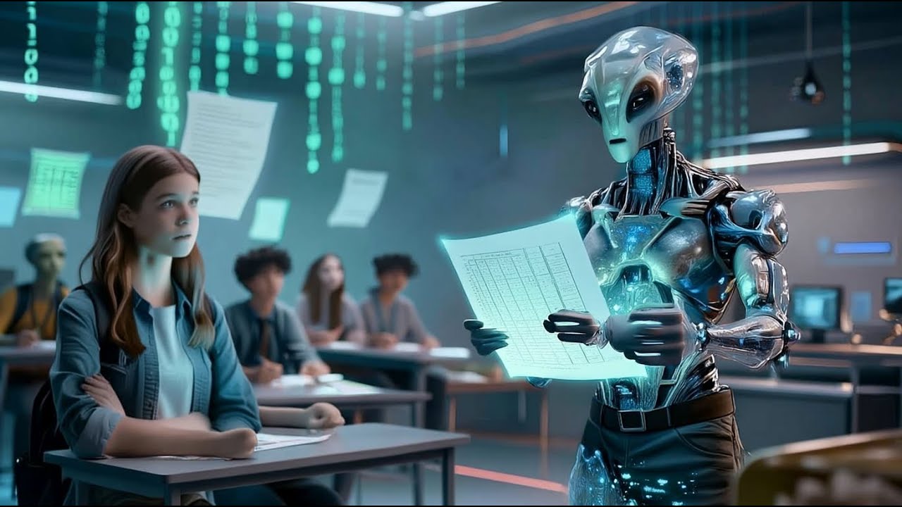 Alien Teacher Ridiculed a Human Student—Only to Discover Her Exams Were Written in Binary....