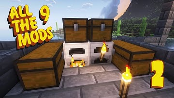 All the Mods 9 Minecraft - AUTOMATING THE SMELTING PROCESS! - EP:2