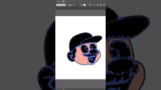 Super mario vector illustration in Adobe illustrator #shorts #art