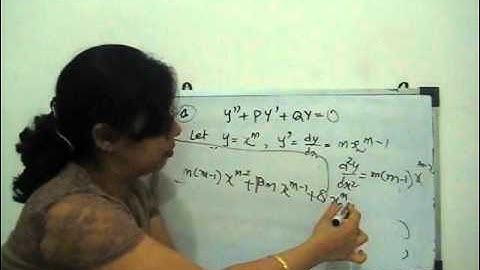second order linear differential equation with variable coefficients (part 1)