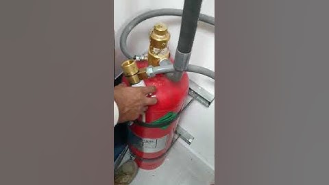 Testing of Novec1230 system by manual release