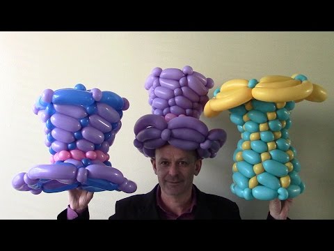 Willy Wonka hat of balloons