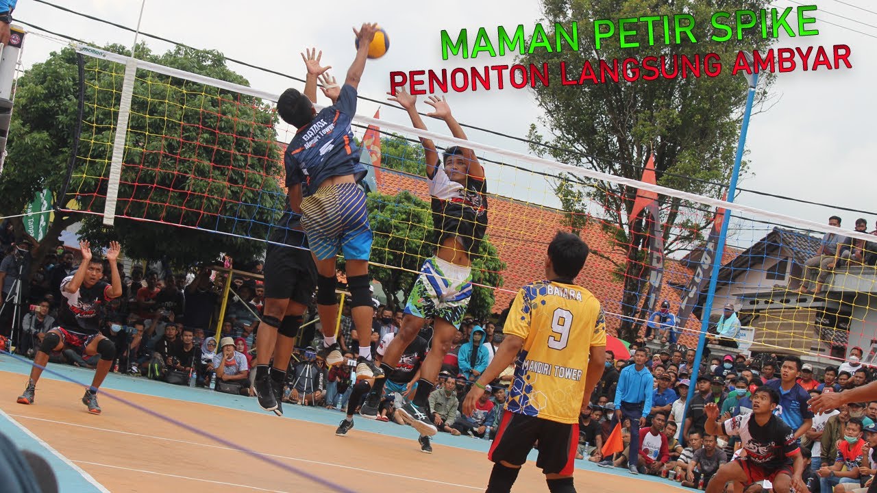PENONTON LANGSUNG AMBYAR KETIKA MAMAN PETIR SPIKE
