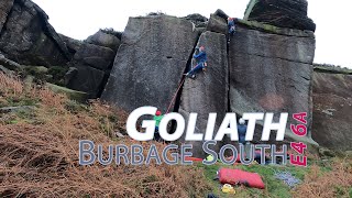 Goliath E4 6a, Burbage South, Peak District screenshot 2