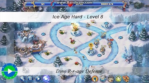 Dino Rage walkthrough (hard - ice age) - Level 8