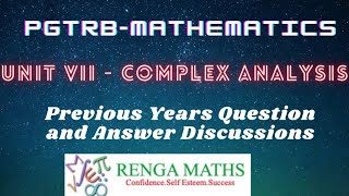 Famous PGTRB - Complex Analysis - Previous Years Question and Answer Discussion Profile
