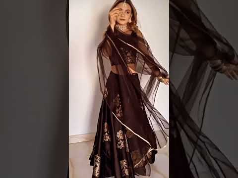 This Beautiful Black Lehenga is priced only at Rs 4,229/- 🖤 Shop now - https://bit.ly/2Wljxlw