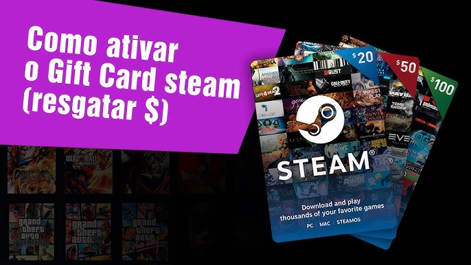 Gift Card STEAM: 50 Reais - Cartão Presente Digital