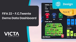 Victa Dashboard Design - Power BI FIFA 22 F.C.Twente screenshot 1