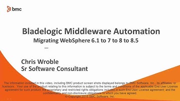 BMA: Migrate WebSphere 7.0 to WebSphere 8.5