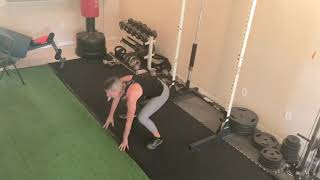 Foot Shuffle Burpees