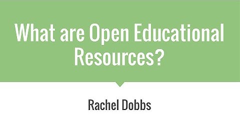 Explaining OER - Open Educational Resources [remix: CC subtitles]