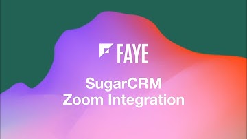 SugarCRM Zoom Integration Demo Video
