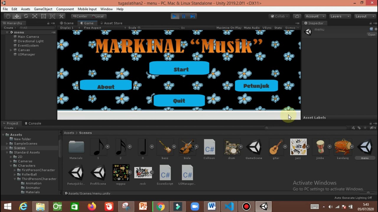 Projek Akhir Game Edukasi with Unity 3D - YouTube